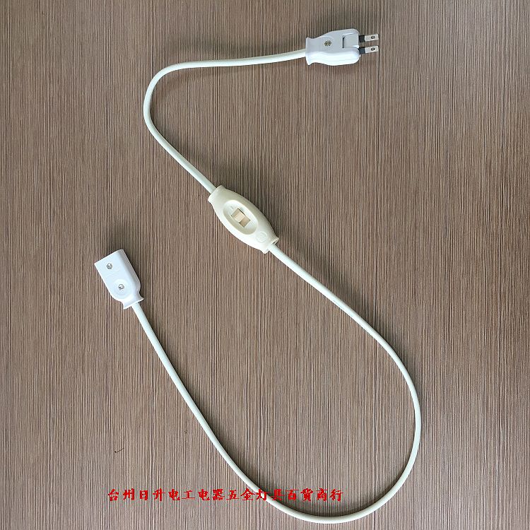 Power socket plug Extended line socket switch 1 25 square import soft line soft line socket socket fan