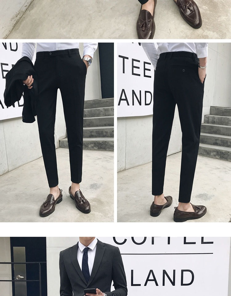 Suit nam phù hợp với giới trẻ Slim suit kinh doanh phiên bản Hàn Quốc của xu hướng giải trí kiểu Anh đẹp trai không vảy nhỏ phù hợp với nam bộ vest nam trẻ trung