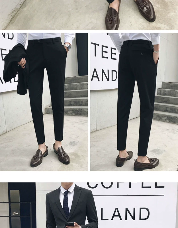 Suit nam phù hợp với giới trẻ Slim suit kinh doanh phiên bản Hàn Quốc của xu hướng giải trí kiểu Anh đẹp trai không vảy nhỏ phù hợp với nam quần dài nam