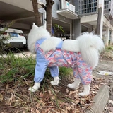 Одежда для домашних животных, пояс с бумажным рисунком, защита от грязи, живот, водонепроницаемый, защита от холода, мужской и женский нагрудник для собак Тедди корги, рисунок