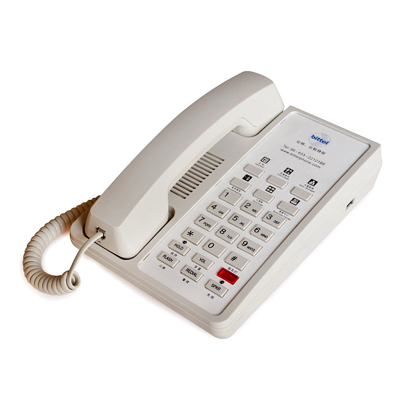 BitBlue Moon Hotel Telephone Room Telephone HA12A-6S Economy Hotel Phone customizable LOGO