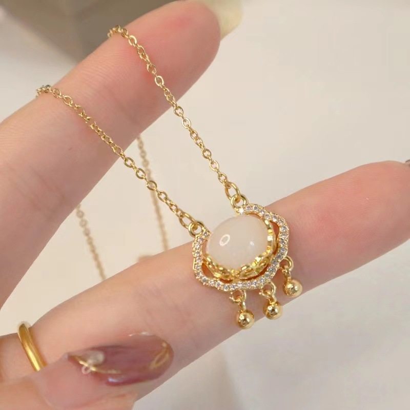 Otterrice Discount Withdrawal Cupboard Clearance Clear Cabin Pick-up 18K gold Ruyi Xiang Yunan Lock necklace Outlets Female accessories