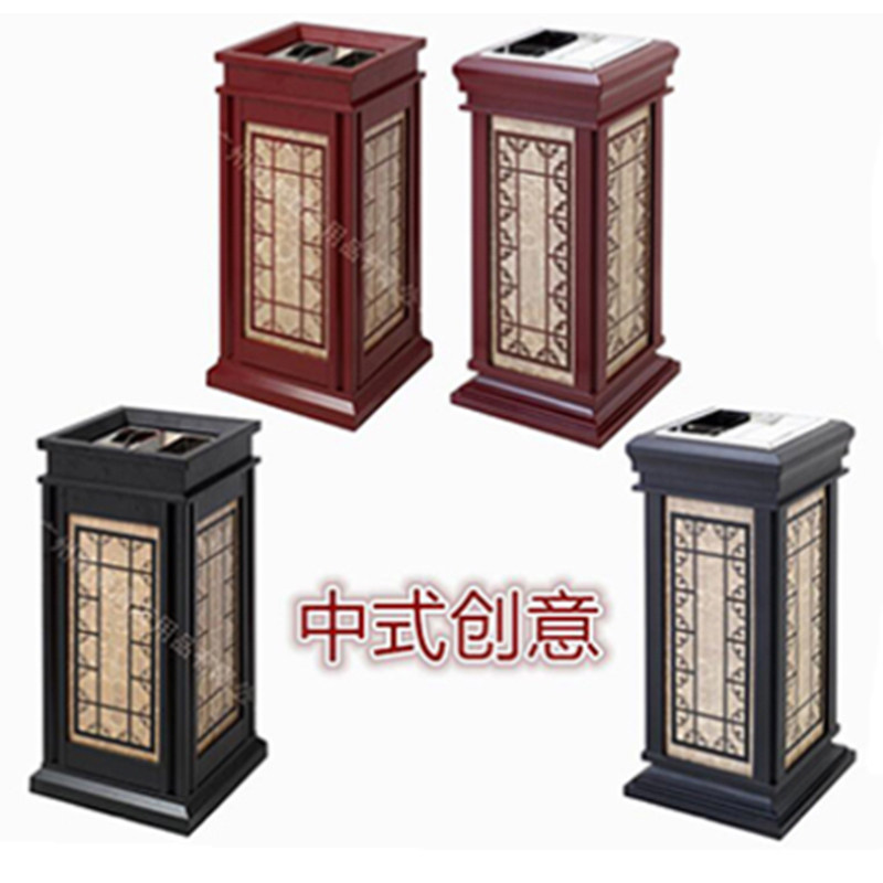 Chinese style Chinese classical trash bin Hotel lobby Ash bucket Garden Ancient Building Teahouse Simple royal seat
