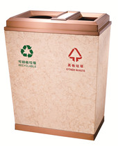 Marble two-classification ash bucket Hotel lobby floor trash can Elevator port vertical trash can