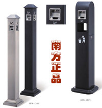 Thickened rainproof outdoor floor ash column cigarette head collection bucket smoking room stainless steel cigarette butt column vertical smoke extinguishing tube
