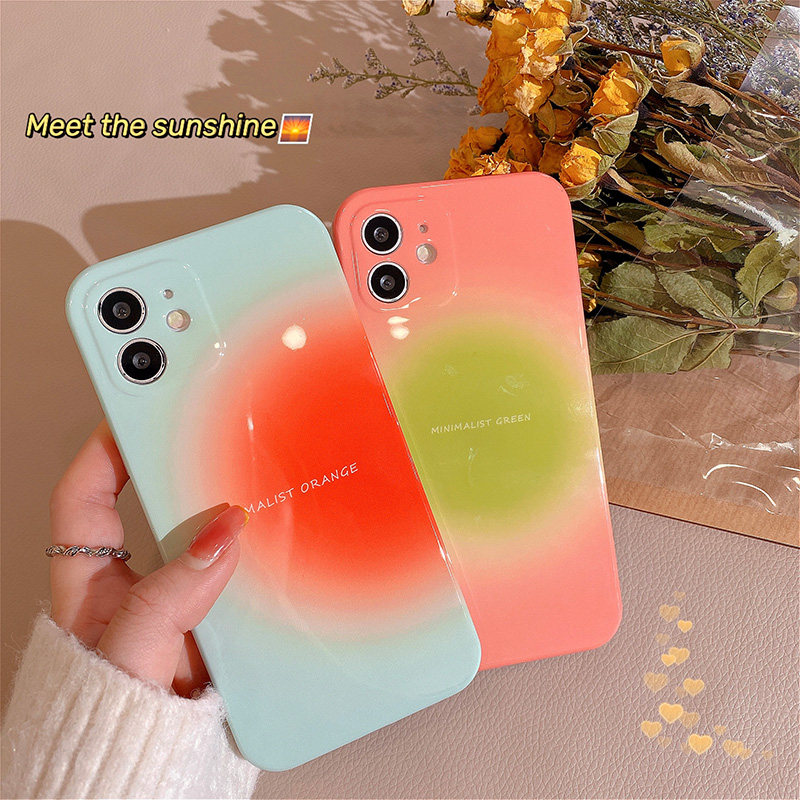 Amnesia sunset applies Apple 13 12 11Pro Max mobile phone protection shell iPhonex xr xs female silicone sleeve 7 8plus asymptox xma