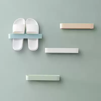 Creative bathroom drop shoe rack wall hanging non-perforated cosmetic room towel rack toilet wall storage rack shoe rack