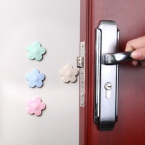 Creative cherry blossom silicone door rear wall anti-collision pad door handle mute anti-collision pad thickened protective pad shock-proof pad