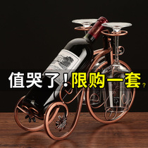 Wine Glass Rack Ornaments Home Chinese Wine Cabinet Showcase Decorative Wine Creative European Wine Bottle Rack Ornaments