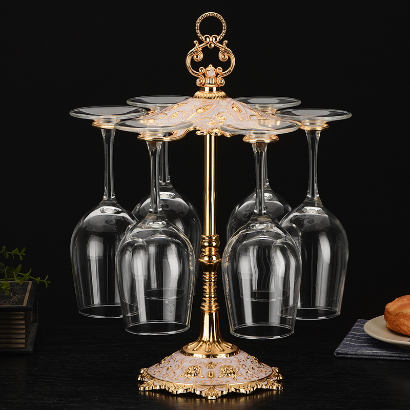 Home Wine Glass Rack High Footed Cup Rack Creative Hanging Cup Rack Red Wine Rack in the Fashion Red Wine Glass Rack Pendulum