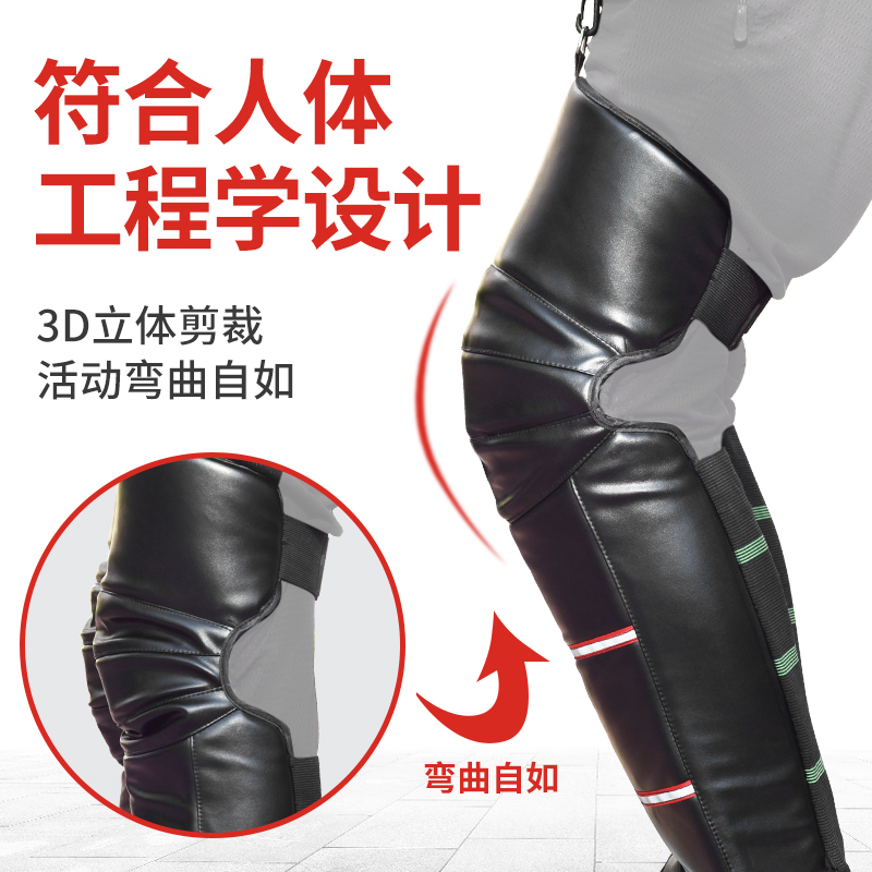 Real leather electric car warm kneecap locomotive guard kneecap anti-wind chill equipped with legs thickened male and female summer