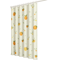 Bathroom thickened shower curtain cloth mildew-proof and waterproof shower curtain set no punching bathroom partition curtain door curtain window curtain
