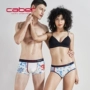 Caber / Cabali đồ lót cotton cặp đôi gợi cảm boxer nữ 2018 mùa thu đông mới đồ lót nam nội y đẹp