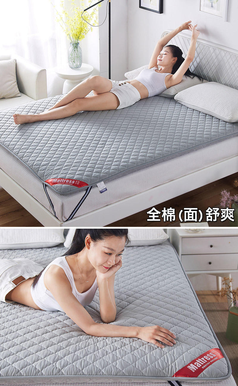 Dày nệm 1.8m giường đôi giường tatami mat Simmons trơn nhíp 1,5 m hai mặt pad