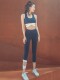 Professional High-End Yoga Clothes for Women, Petite Size 150, Fitness Sports Suit, High-End Feel, Summer Quick-Drying, Butt-Lifting, High-Waisted