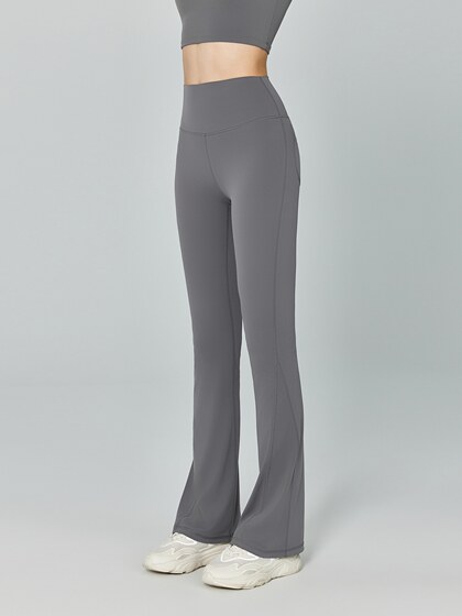 2024 New Summer Thin Flared Yoga Pants Sexy Women's High-Waisted Butt-Lifting Peach Butt Flared Fitness Pants