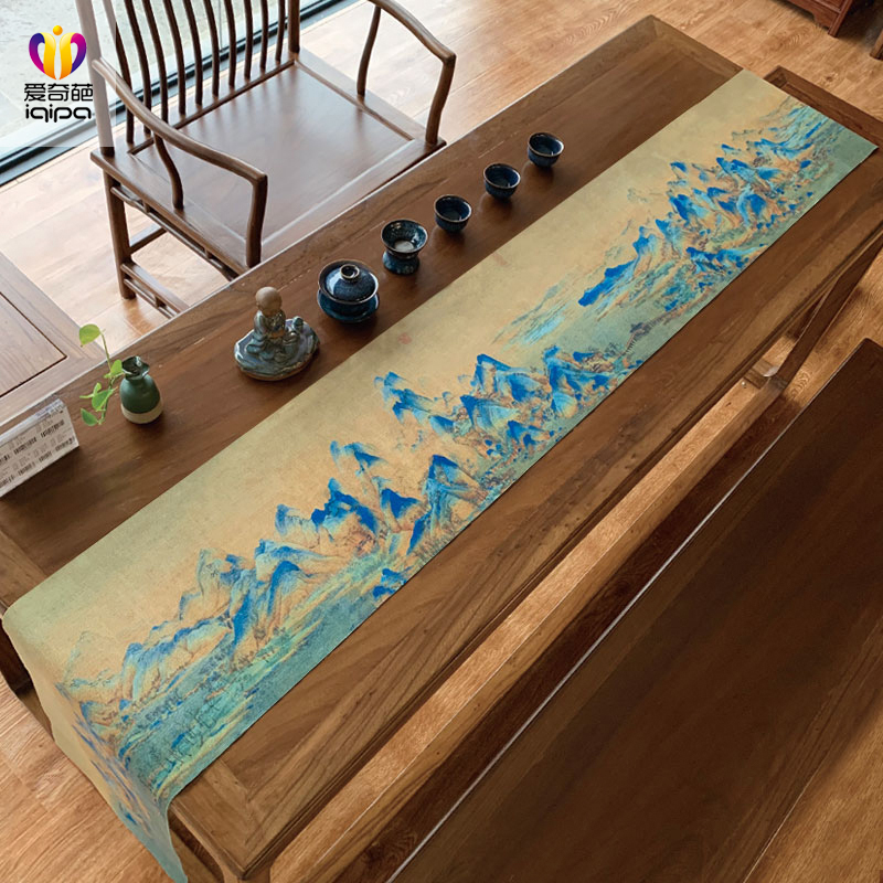 Cotton fabric tea table Zen-style Dry Bubble Chinese Table Flag Tea Table Tower Tea Table Tower Tea Tower Bubble Tea Cloth