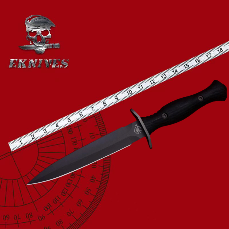 Spartan American Spartan Hasidi Magnacut Steel V14 Double Edge G10 Handle Fs Tactical Straight Knife