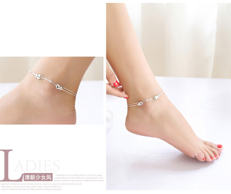 Bracelet de cheville Femme en Argenterie - Ref 3103987 Image 16