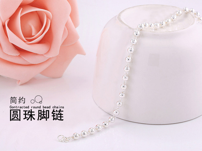 Chaine de cheville Femme en Argenterie - Ref 3101818 Image 7