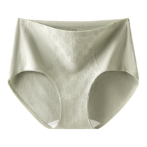 High-waist underwear for girls pure cotton 2024 new mulberry silk antibacterial cotton tummy control summer thin womens briefs