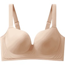 Seamless underwear for women with large breasts small breasts anti-sagging push-up summer thin large size fat mm bra