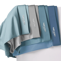 Nanjiren Mens Underwear Boys Summer Thin Ice Silk Seamless Boxer Briefs Boxer Shorts Antibacterial Cotton Crotch