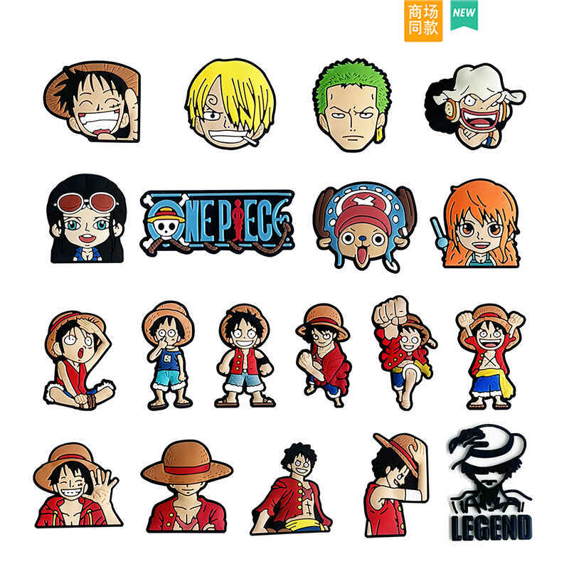 Crocs One Piece Cartoon Luffy Shoe Charms DIY Shoe Decorations Suitable for Crocs