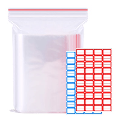 自封袋加厚食品分装袋100只送标签纸