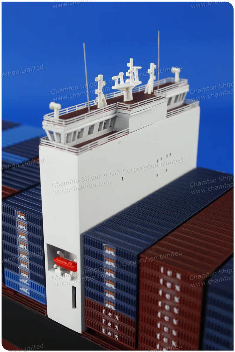 Корабль 包邮61cm混色apl美国总统轮船合金集装箱船模型|彷真模型高端礼品 Chamfoo