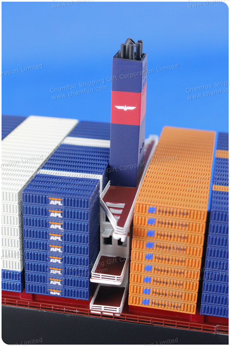 Корабль 包邮61cm混色apl美国总统轮船合金集装箱船模型|彷真模型高端礼品 Chamfoo
