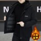 2025 Winter New Short Hooded Workwear Thickened Cotton Jacket Men's Youth Warm Jacket Cotton Jacket