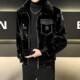 Winter Haining fur lapel snow wolf mink imitation fur coat for men's high-end young and middle-aged thickened warm coat