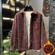 Autumn and Winter Mixed-Color Tweed-Style Knitted Cotton-Padded Thick Long-Sleeve Shirt for Young Men, Trendy Casual Shirt Jacket