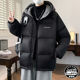 New winter hooded short 90 white duck down jacket for men young students slim thickened warm jacket