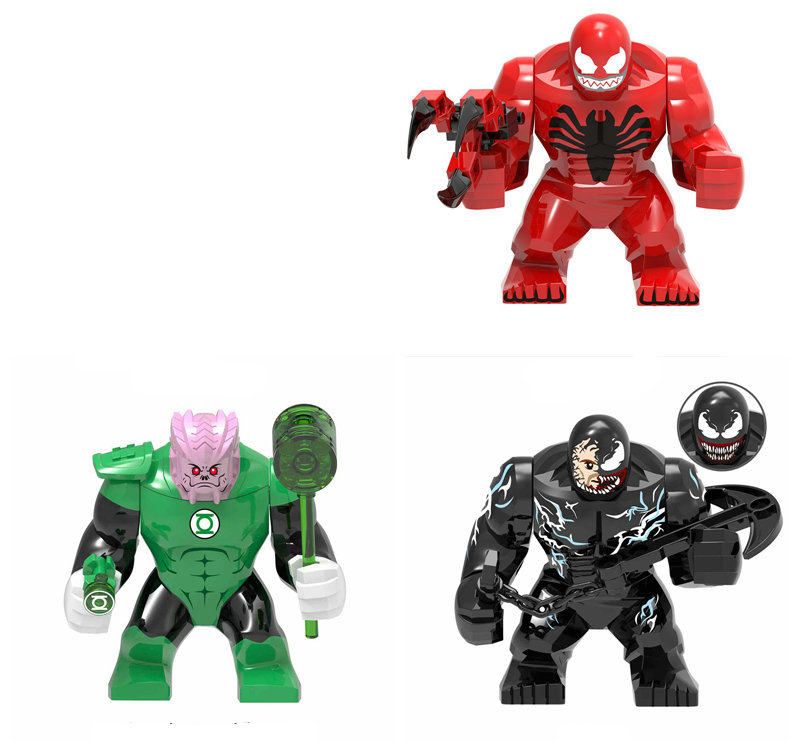 Green Lantern Venom Yellow Lantern Block Man doll 981-984