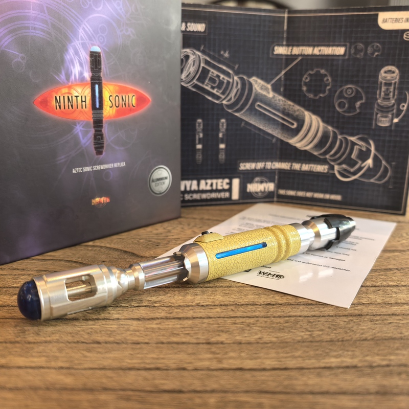 Nawya Doctor Who 9Th Generation Prop Metal Sonic Screwdriver Manual Retractable LAOSHU