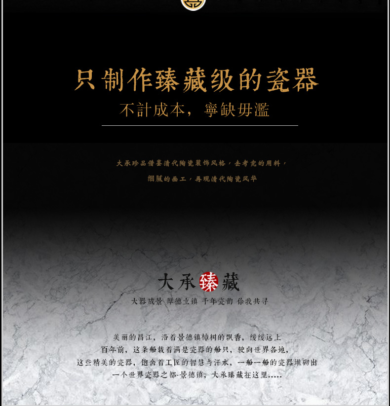 Jingdezhen ceramics vase furnishing articles collection process royal blue enamel tie up branches of the sitting room is the study of Chinese style household furnishing articles