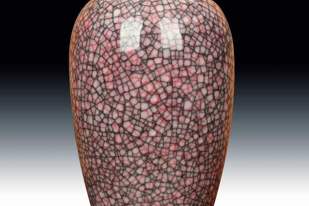 Jingdezhen ceramic vase archaize of jun porcelain up borneol gold wire vases, Chinese style household decorative furnishing articles