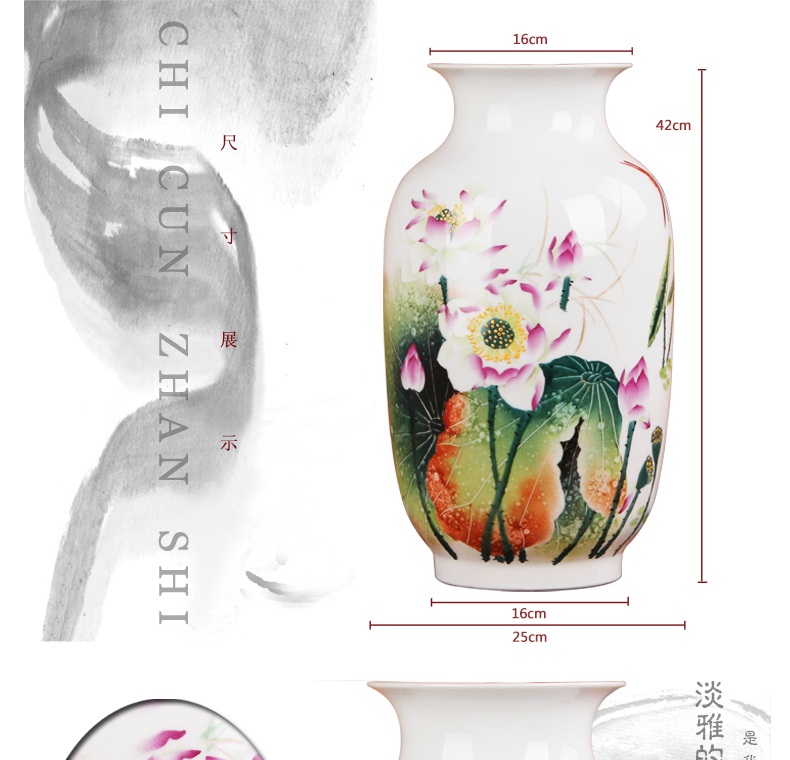 Famous works of hu, jingdezhen ceramics vase upscale gift porcelain hand - made famille rose the best of Hollywood east melon bottle