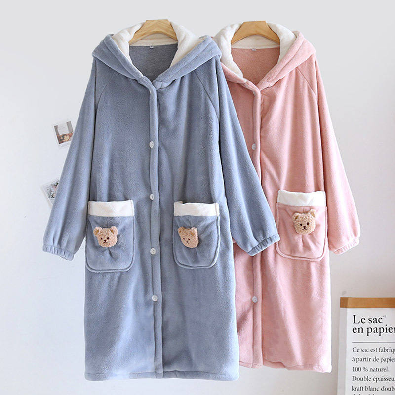 Bathrobe for Women, Adult, Absorbent, Quick-Drying, Non-Pure Cotton, Thick, Winter Bathrobe, Sleep Robe, Bath Towel, Wearable, 2026 New Model Bathrobe for Women, Adult, Absorbent, Quick-Drying, Non-Pure Cotton, Thick, Winter Bathrobe, Sleep Robe, Bath Towel, Wearable, 2026 New Model