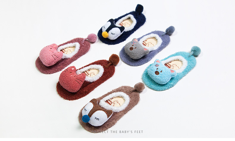 Vớ trẻ em mùa thu và mùa đông cotton sơ sinh cho bé sơ sinh vớ bé trai và bé gái vớ cotton dễ thương 0-3-5 tuổi vớ xinh cho bé gái