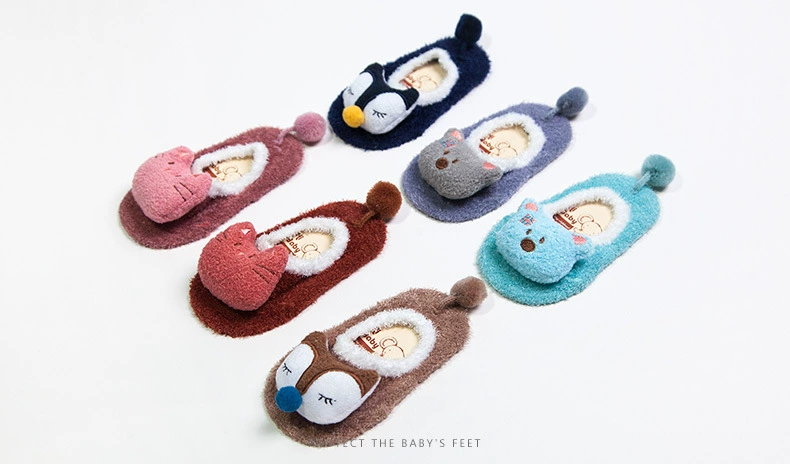 Vớ trẻ em mùa thu và mùa đông cotton sơ sinh cho bé sơ sinh vớ bé trai và bé gái vớ cotton dễ thương 0-3-5 tuổi