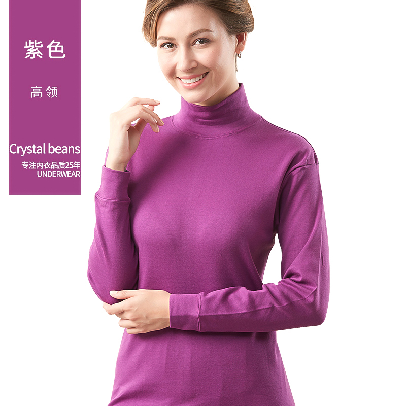 Womens nửa cao cổ quần áo mùa thu ở người già mens bông áo len quần áo dòng bông cotton áo mỏng người già đồ lót ấm áp mùa đông.