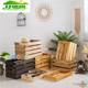 Wooden box storage box custom retro supermarket wooden crate fruit display basket storage wooden frame decorative wooden box