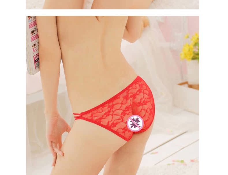 Quần áo gợi cảm của phụ nữ dây đeo ren Quần lót gợi cảm eo thấp trong suốt dễ thương tóm tắt đầy đủ nóng quần lót nam sexy