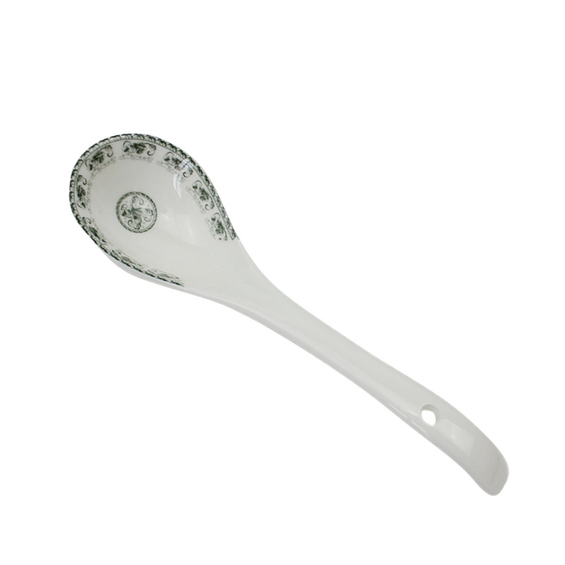 Cixin qiu - yun to both people 's livelihood industry 2 bent spoon ladles filled in the made pottery ladle porridge spoon, spoon, glaze porcelain run out