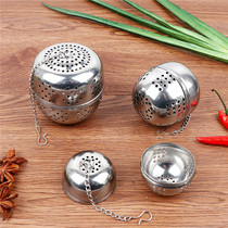 Stainless steel egg-shaped seasoning ball seasoned seasoning box tea leaking tea ball hot pot seasoning bag stew ball stock bag