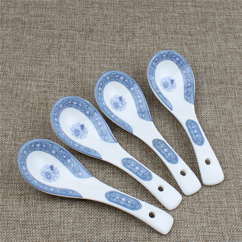 Both the people 's livelihood industry prosperous garden 2 Wells needle spoon, spoon, small spoon, porcelain spoon run glair chaos