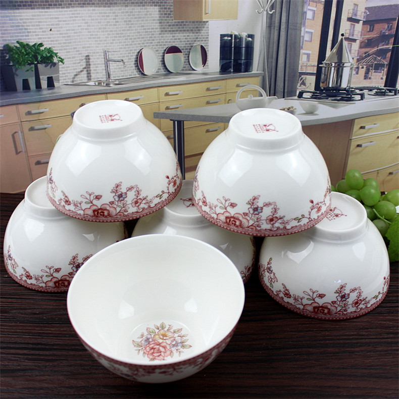 Both the people 's livelihood industry romantic amorous feelings 5 inches tall bowl of ceramic bowl bowl bowl rainbow such as bowl to ultimately responds porridge porcelain bowl